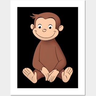 Curious George Funny Posters and Art